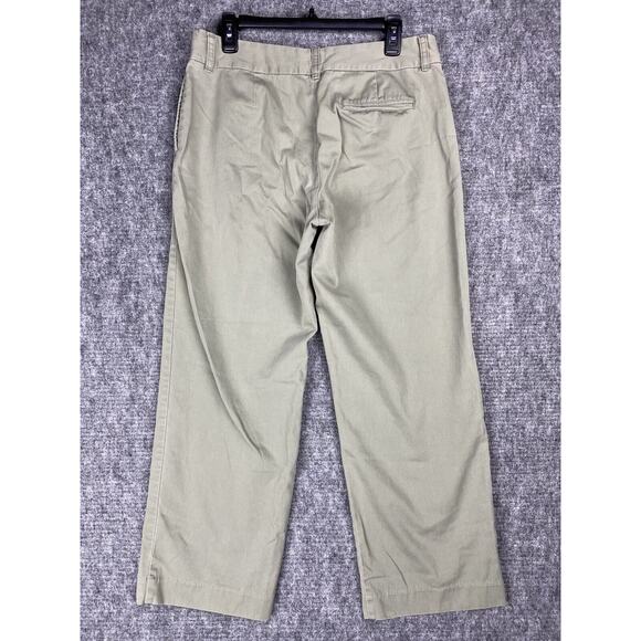 G.H. Bass Pants‎ Womens 12 High Waist Tapered Relaxed Loose Lightweight Chino - Picture 2 of 11